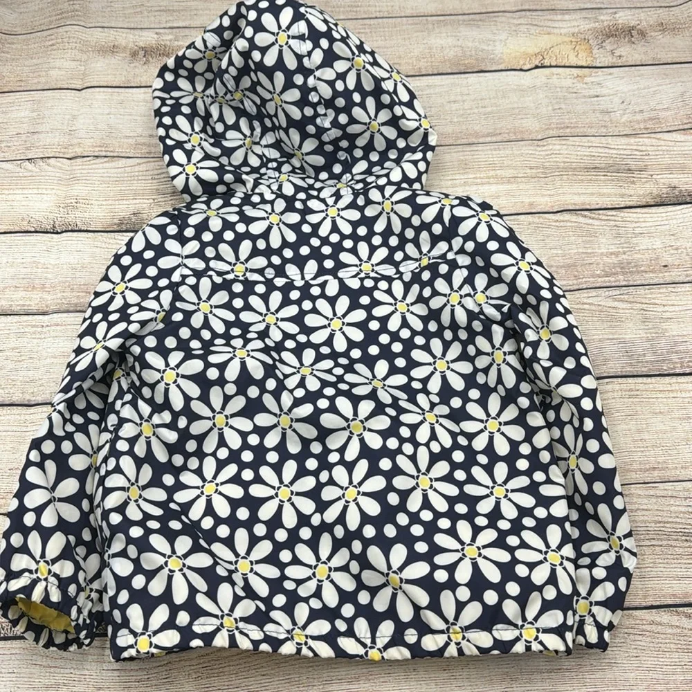 Gymboree Navy Blue White and Yellow Windbreaker Jacket Size XS (4)